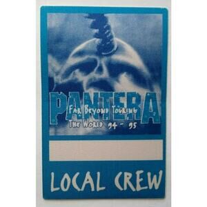 Pantera Backstage Music Pass Original Far Beyond Driven Heavy Metal Skull Blue